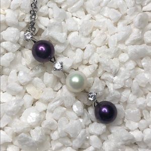 Genuine pearl and sterling necklace